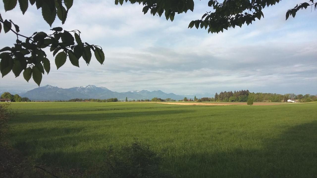 Ferienwohnung Sternschnuppe Chieming Dış mekan fotoğraf